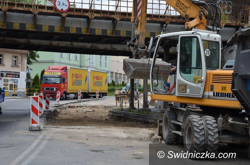 Strzegom: Przejazd lewym pasem