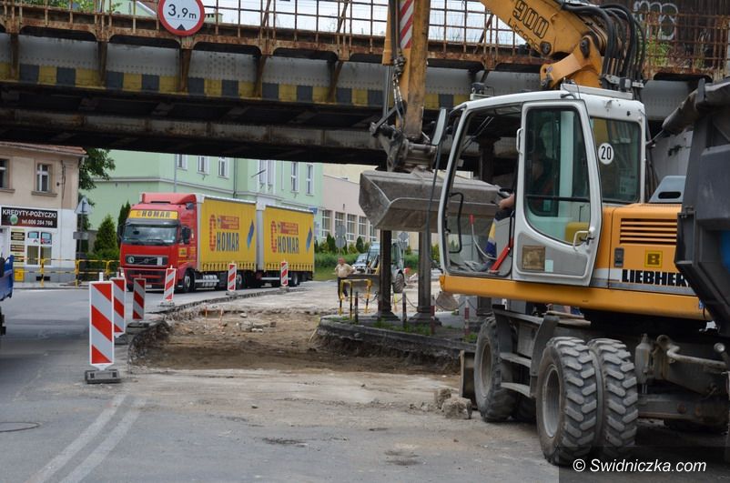 Strzegom: Przejazd lewym pasem