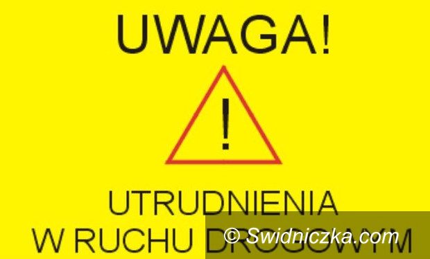 Mrowiny: Utrudnienia w ruchu przy ul. Wojska Polskiego w Mrowinach