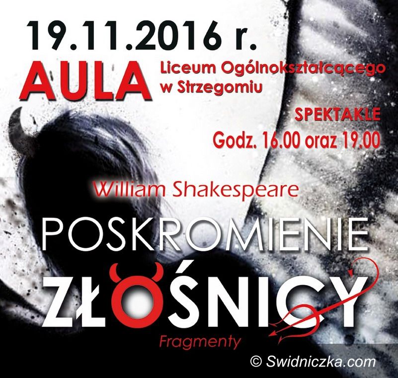 Strzegom: "Poskromienie złośnicy" w doborowej obsadzie!
