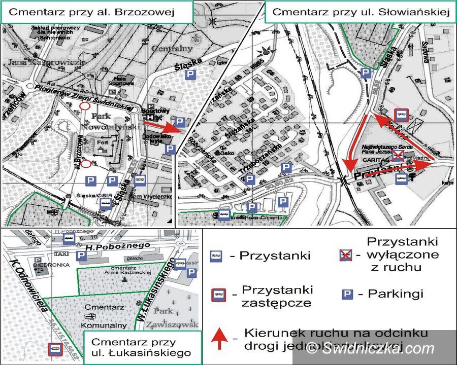 Świdnica: Wszystkich Świętych w Świdnicy – zmiany w organizacji ruchu