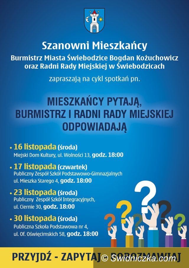 Świebodzice: Półmetek kadencji – spotkania z mieszkańcami