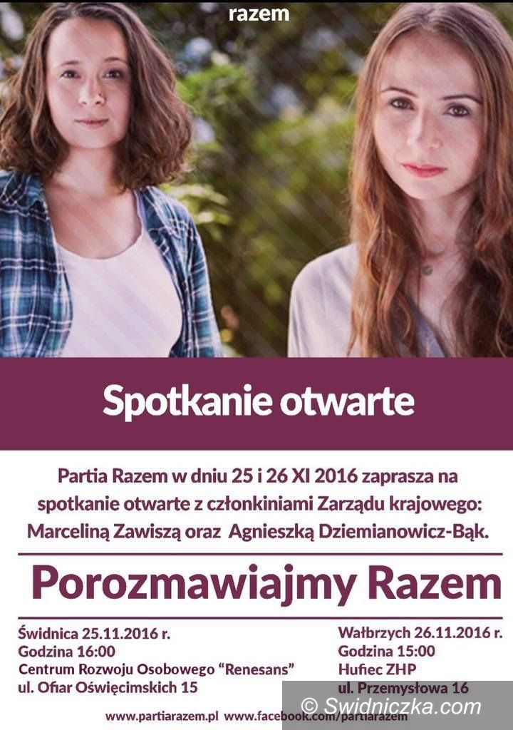 Świdnica: Partia Razem zaprasza do Świdnicy na spotkanie otwarte