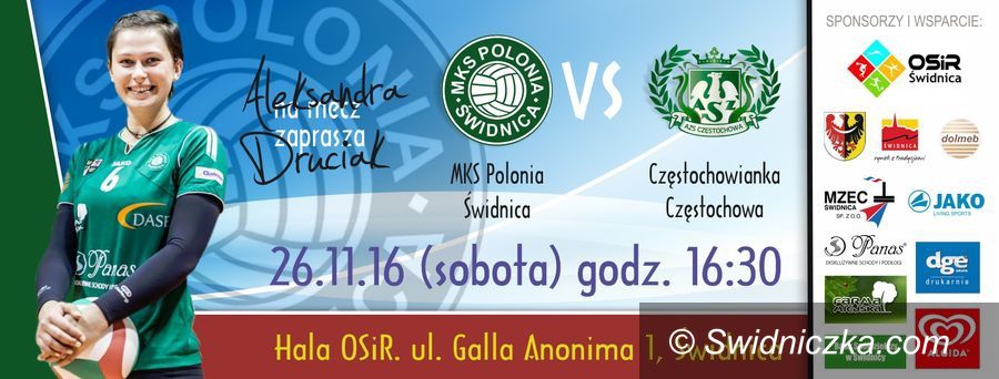 Świdnica: Rywalem Częstochowianka