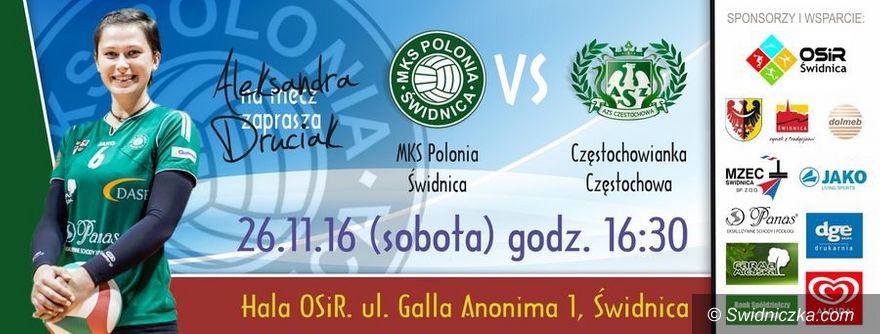 Świdnica: Rywalem Częstochowianka