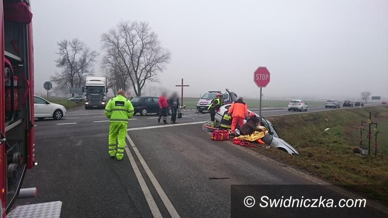 Mielęcin: Wymusił pierwszeństwo i spowodował kolizję
