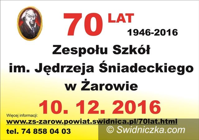 Żarów: Zbliża się 70–lecie Zespołu Szkół w Żarowie