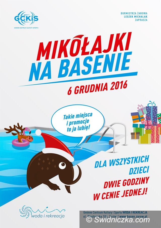 Żarów: Mikołajki na basenie