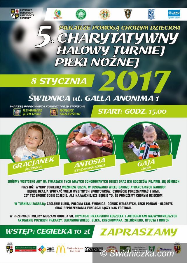 Świdnica: Piłkarze przyjdą z pomocą chorym dzieciom