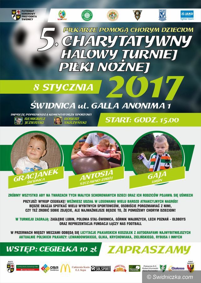 Świdnica: Piłkarze przyjdą z pomocą chorym dzieciom