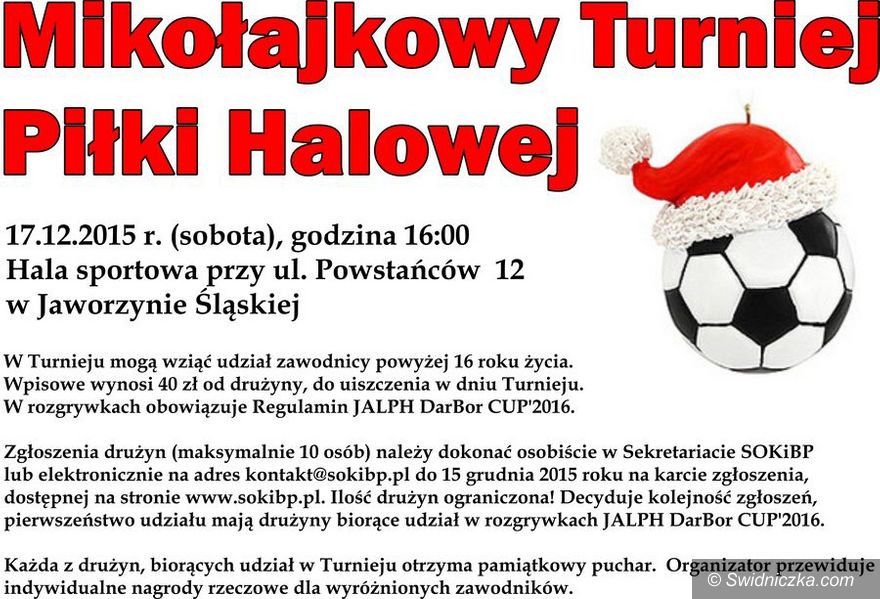 Jaworzyna Śląska: Mikołajkowy Turniej Piłki Halowej