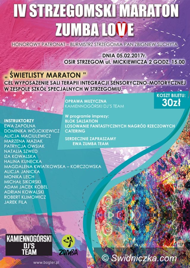 Strzegom: Przed nami strzegomski Maraton ZUMBA LOVE