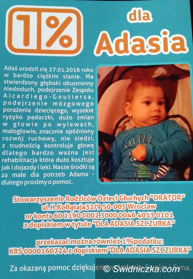 Żarów: Pomóżmy choremu Adasiowi