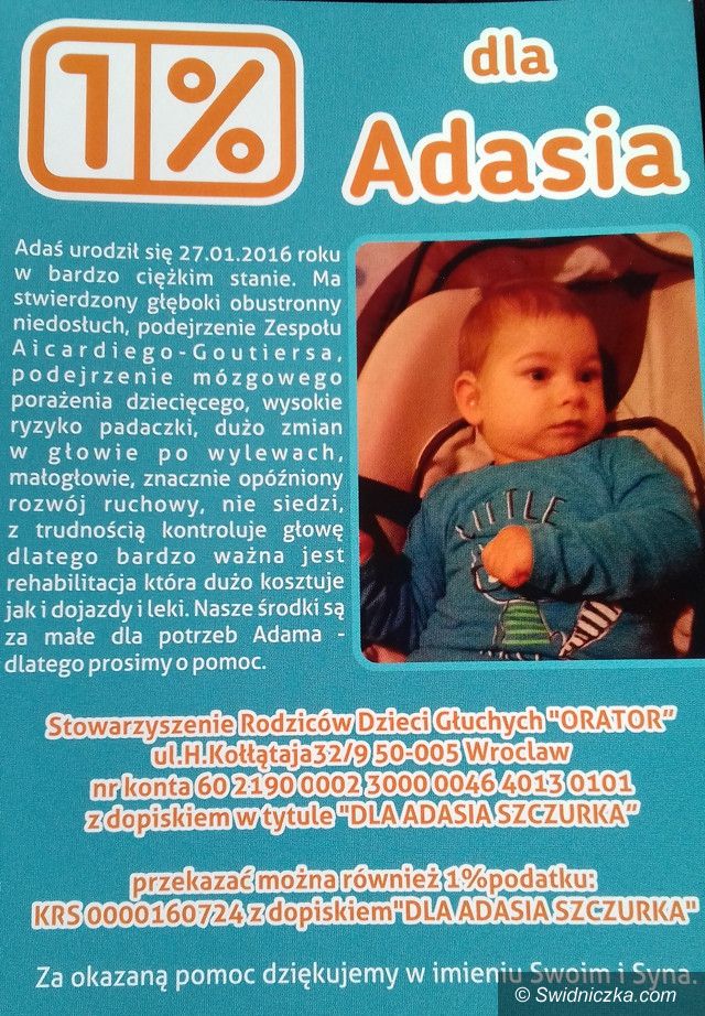 Żarów: Pomóżmy choremu Adasiowi