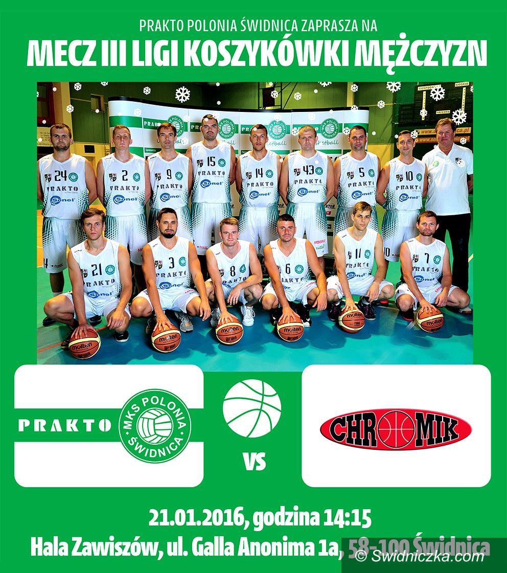 Świdnica: III liga koszykówki: Polonia wraca na parkiet