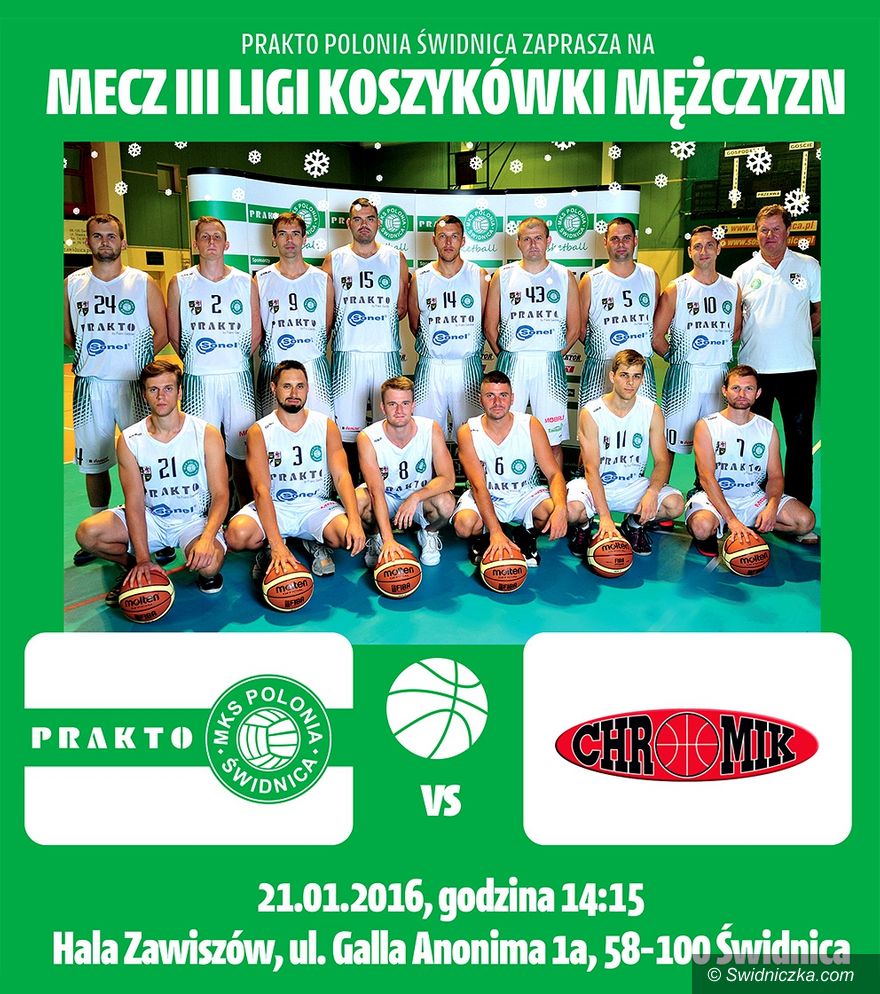 Świdnica: III liga koszykówki: Polonia wraca na parkiet