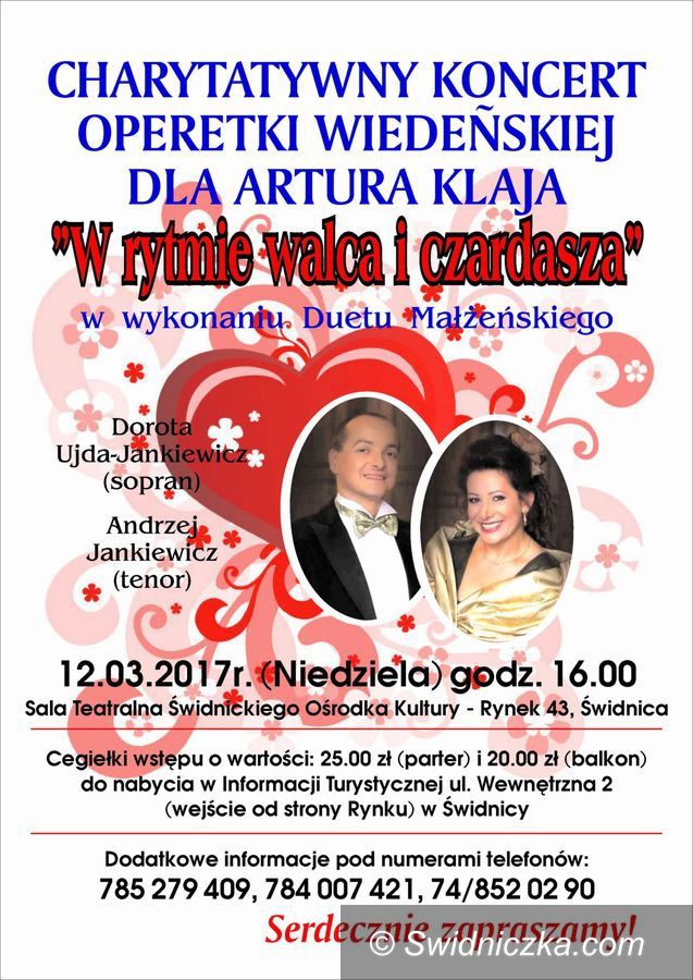 Świdnica: Zapraszamy na koncert charytatywny