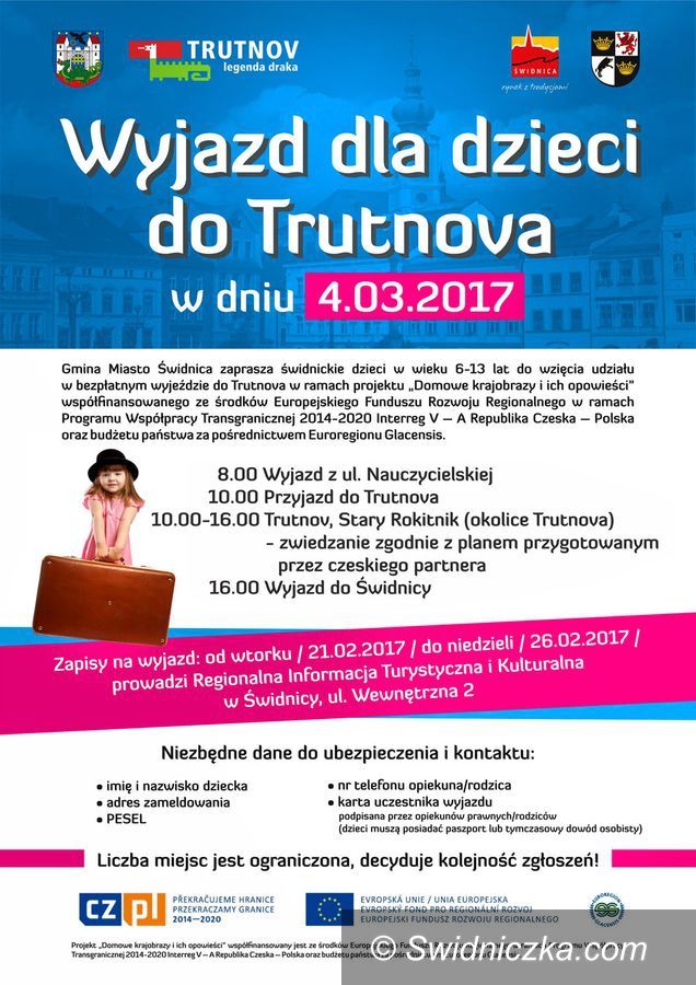 Świdnica: Zapraszamy dzieci na wycieczkę do Trutnova