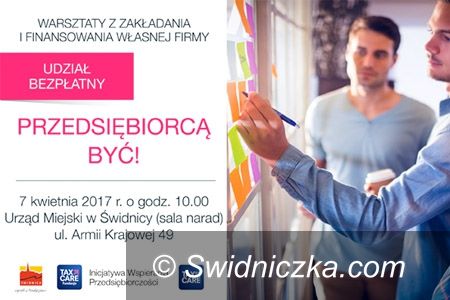 Świdnica: Zapraszamy na bezpłatne spotkanie informacyjno – szkoleniowe „Przedsiębiorcą być!”