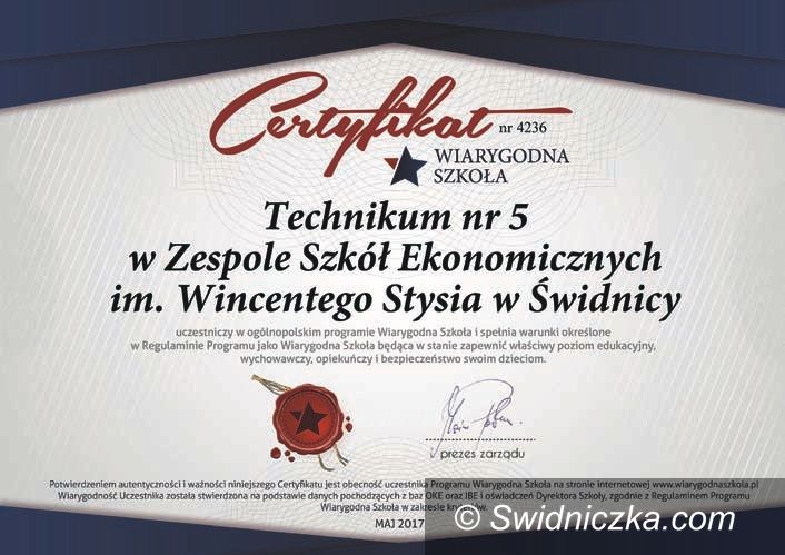 Świdnica: Wiarygodna szkoła