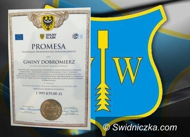 Gmina Dobromierz: Kolejne pieniądze na kanalizację