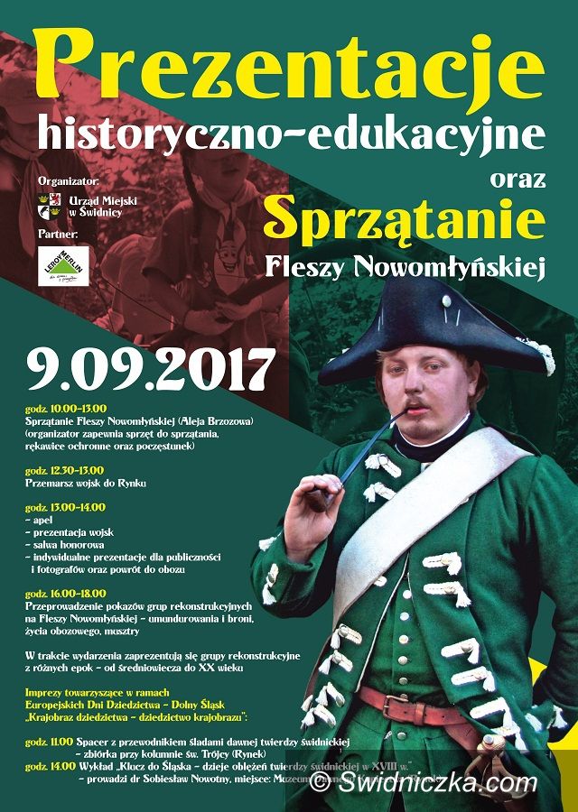 Świdnica: Prezentacje historyczno – edukacyjne i sprzątanie Fleszy Nowomłyńskiej