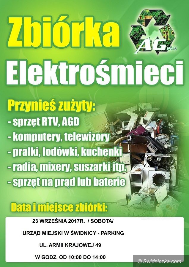 Świdnica: Zbiórka elektrośmieci