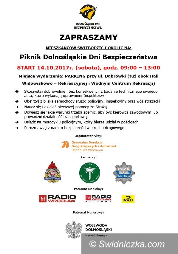 Świebodzice: Piknik o bezpieczeństwie