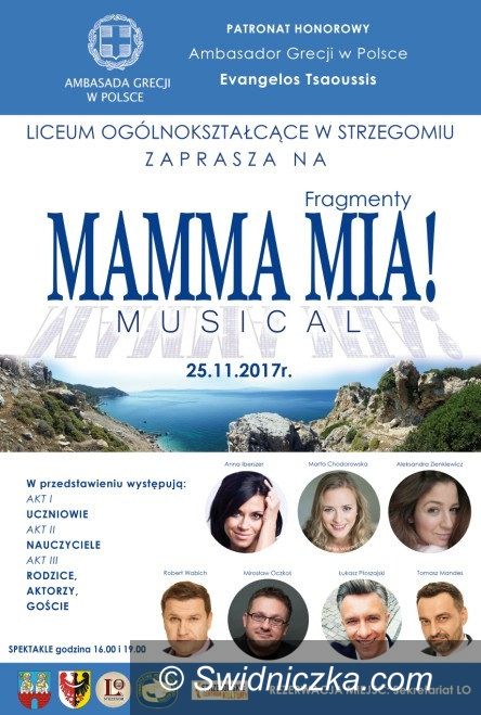 Strzegom: Przedstawienie w LO z patronatem ambasadora Grecji
