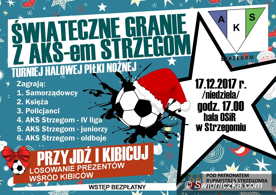 Strzegom: Świąteczny turniej halowej piłki nożnej
