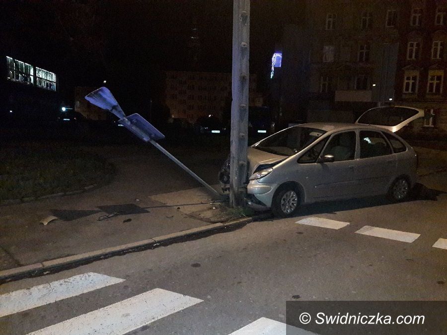 Świdnica: Nietrzeźwa bez uprawnień spowodowała kolizję