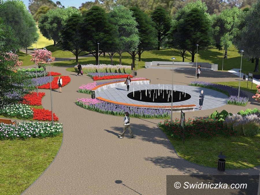 Świdnica: Trwają prace na skwerze przy ul. Wałowej w Świdnicy