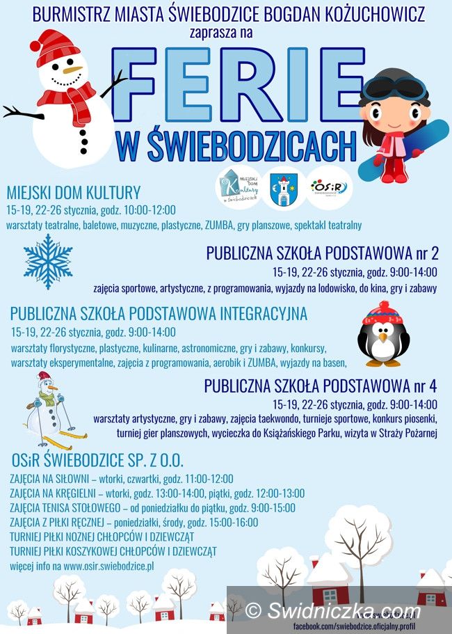 Świebodzice: Ferie na wiele sposobów