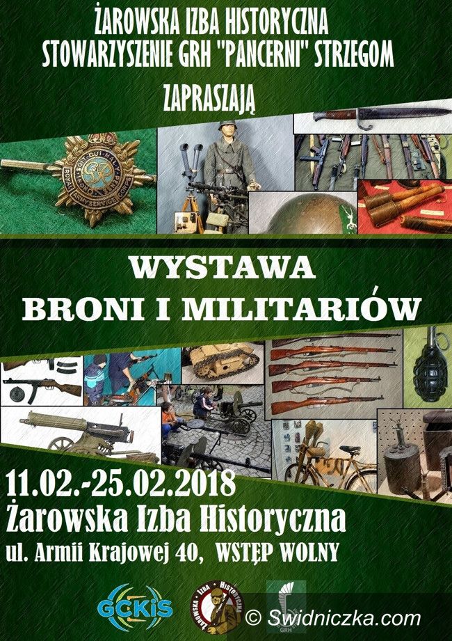 Żarów: Zapraszamy na wystawę "Broni i Militariów"