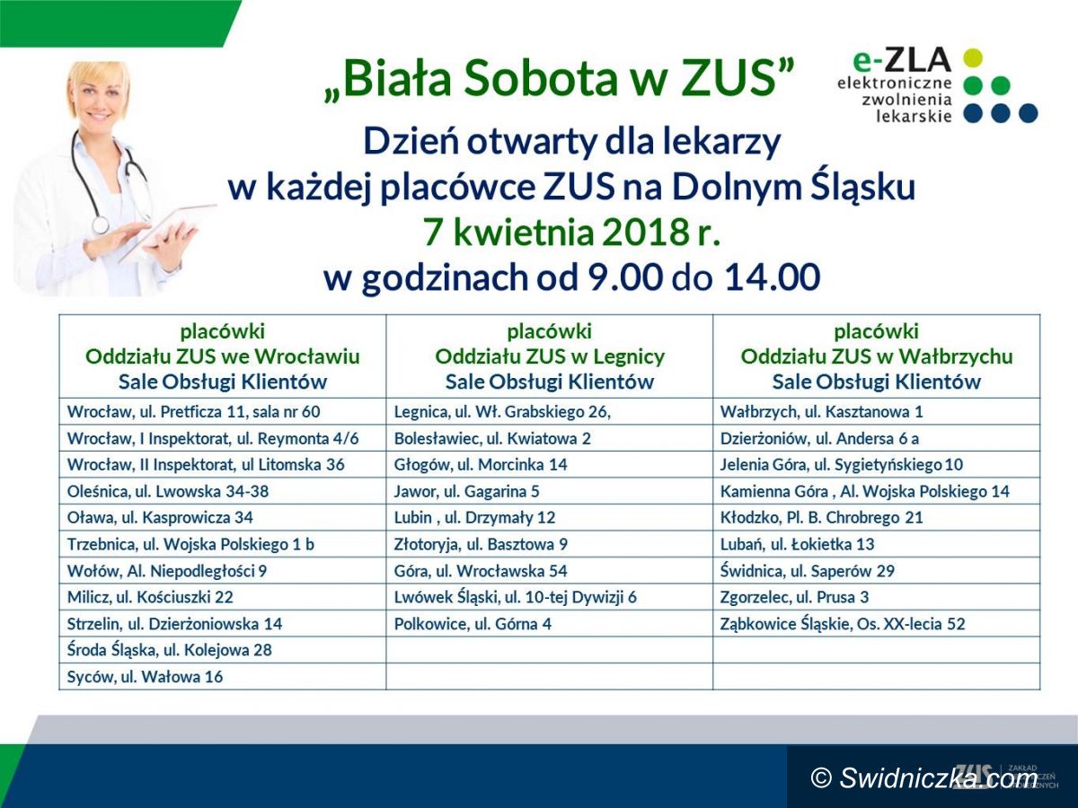 REGION: Biała sobota, czyli ZUS zaprasza lekarzy