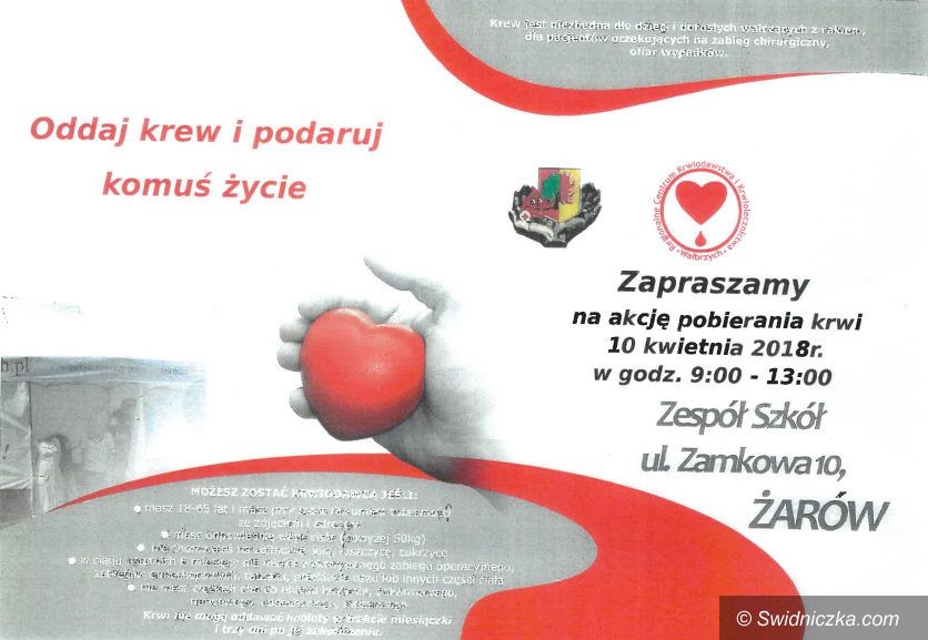 Żarów: Pierwsza wiosenna zbiórka krwi w gminie Żarów