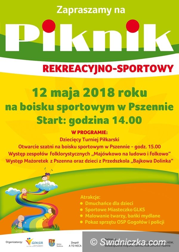 Pszenno: Piknik rekreacyjny odbędzie się w Pszennie