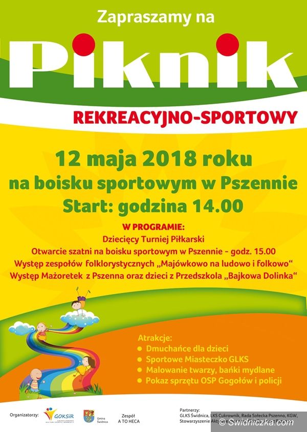 Pszenno: Piknik rekreacyjny odbędzie się w Pszennie