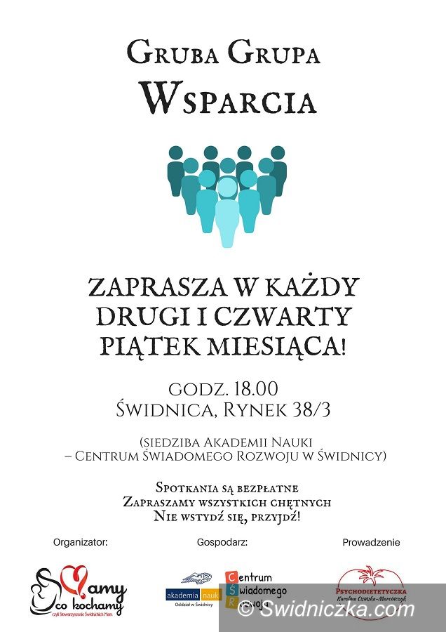 Świdnica: Grupa wsparcia regularnie – co drugi piątek