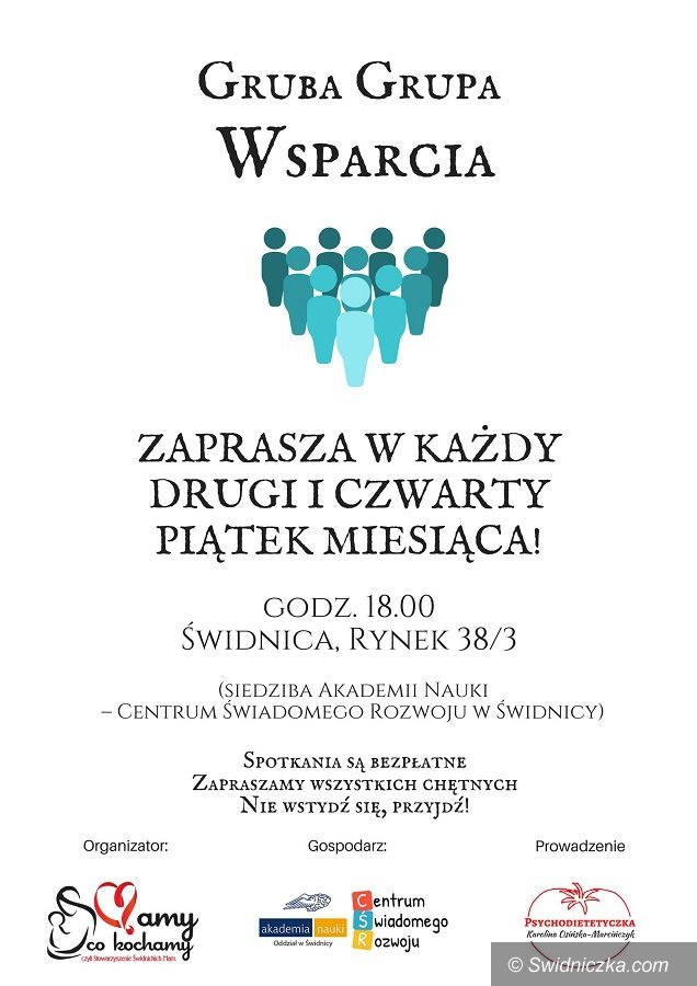 Świdnica: Grupa wsparcia regularnie – co drugi piątek
