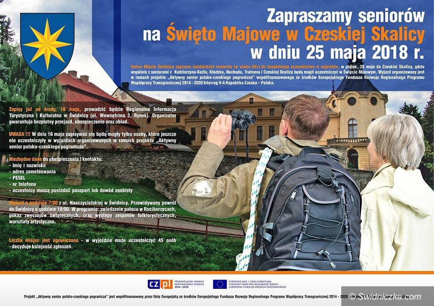 Świdnica: Zapraszamy seniorów na Święto Majowe w Czeskiej Skalicy