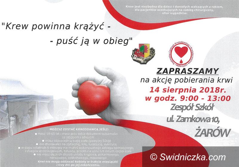 Żarów: Wakacyjna zbiórka krwi
