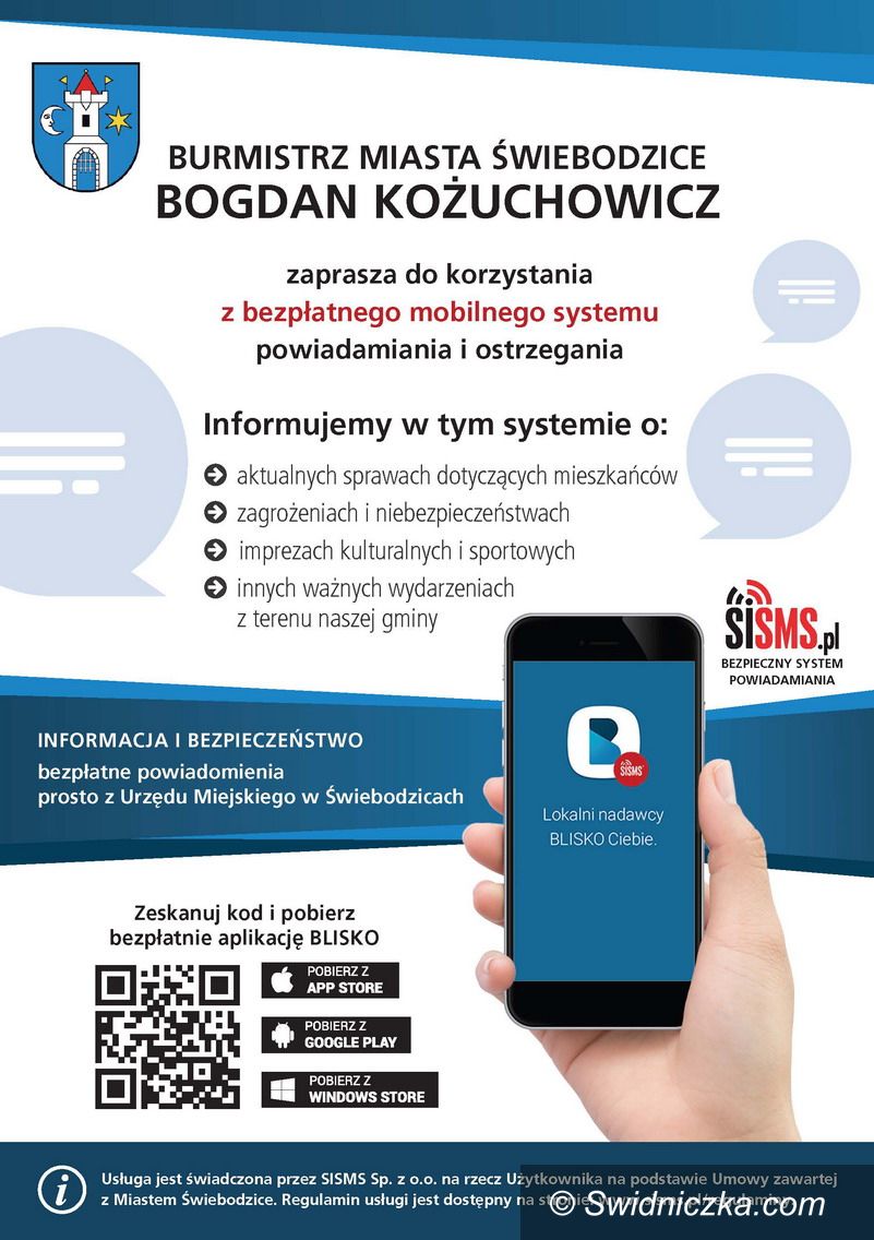 Świebodzice: Skorzystaj z aplikacji BLISKO