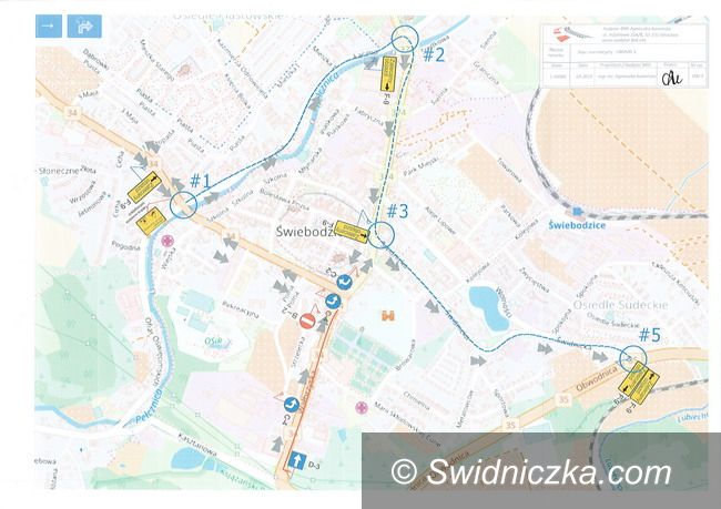 Świebodzice: Utrudnienia na Wałbrzyskiej i Piłsudskiego w Świebodzicach