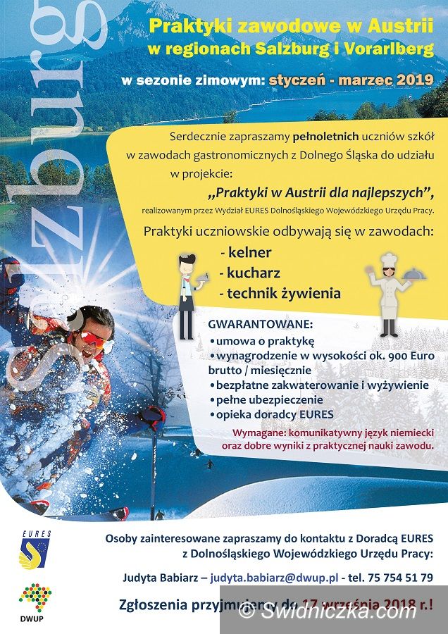 REGION: Praktyki w Austrii dla dolnośląskich uczniów – czas na zgłoszenia szkół
