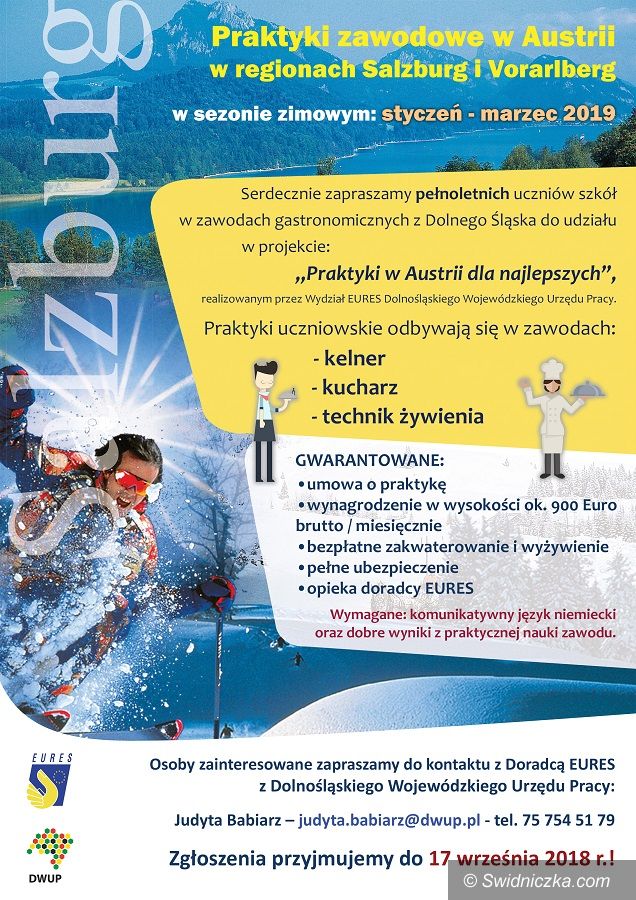 REGION: Praktyki w Austrii dla dolnośląskich uczniów – czas na zgłoszenia szkół