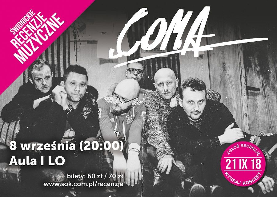 Świdnica: Coma zagra w Świdnicy. Pomóż wybrać kolejne koncerty i wygraj nagrody!