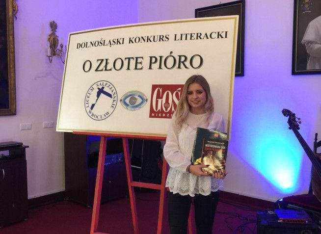 Strzegom: Strzegomska licealistka wyróżniona w Dolnośląskim Konkursie Literackim