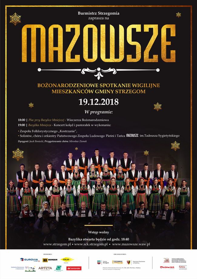Strzegom: Zespół "Mazowsze" już w środę w Strzegomiu