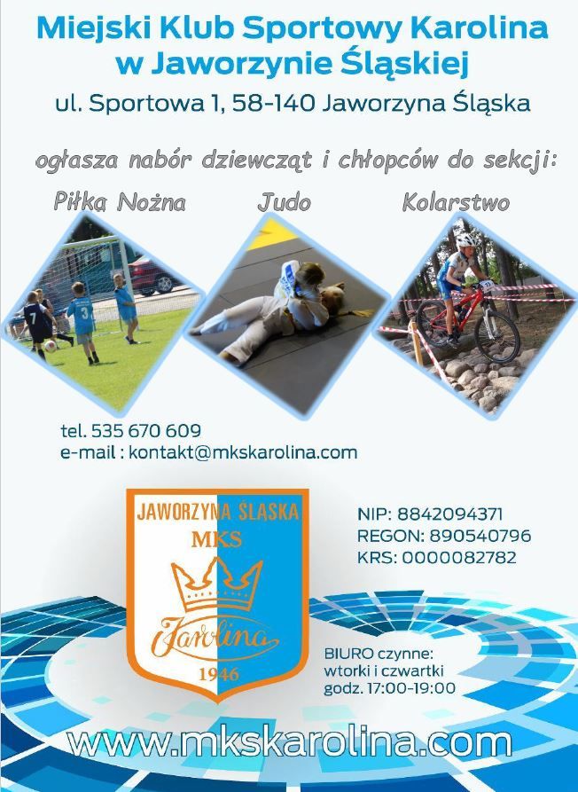 Jaworzyna Śląska: Nabór do sekcji Judo, Kolarskiej i Piłki Nożnej